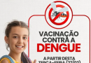 Timóteo abre vacinação contra a Dengue nesta terça-feira com as crianças de 10 anos
