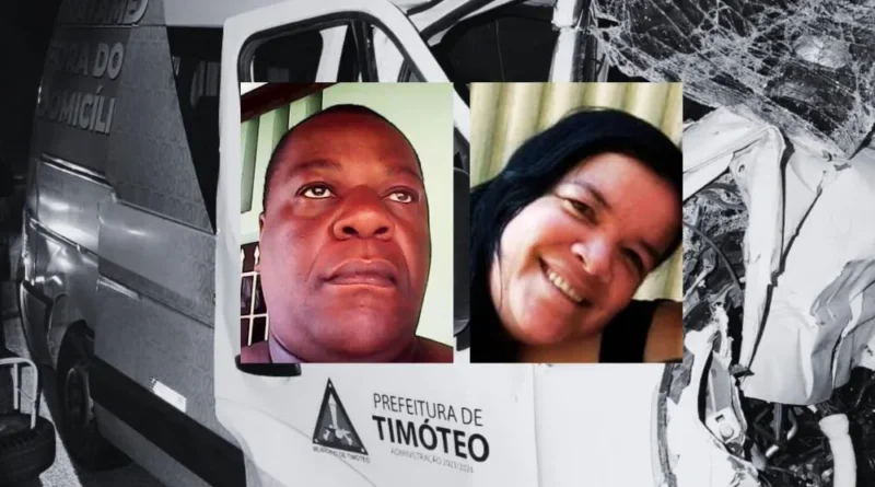 Identificada as vítimas do acidente com a Van da Secretaria de Saúde de Timóteo em Nova Era