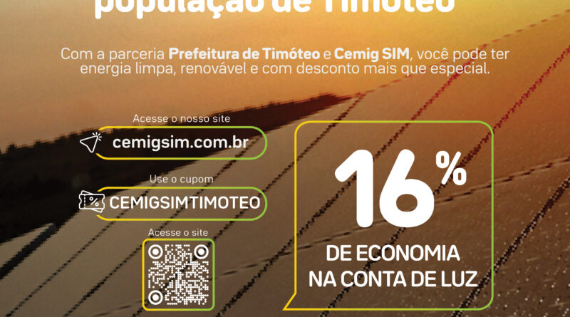 Após um descanso no exterior, prefeito Capitão Vitor Prado volta ao trabalho anunciando convênio com a Cemig SIM