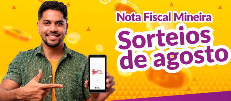 Nota Fiscal Mineira vai pagar mais de meio milhão de reais em agosto