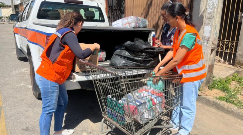 Defesa Civil de Ipatinga  entrega doações arrecadadas  na Campanha do Agasalho