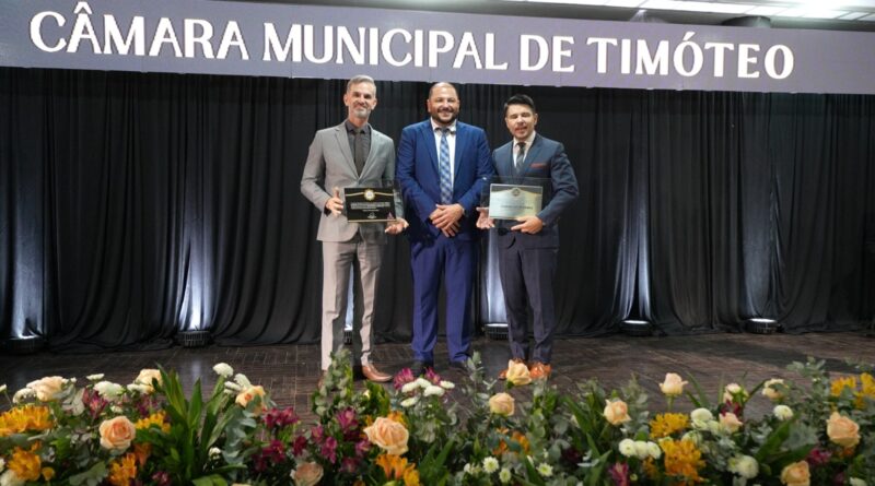Noite de homenagens da Câmara de Timóteo para entrega de Títulos de Cidadania Honorária