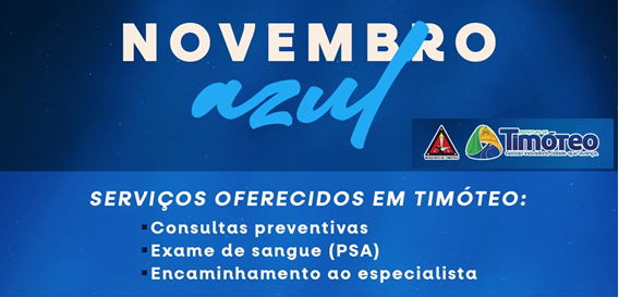 CÂNCER DE PRÓSTATA: Timóteo disponibiliza palestras, exames e consultas como ações do Novembro Azul