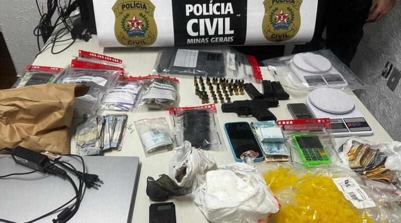 Nove suspeitos são presos em operação contra o tráfico de drogas em cinco cidades de Minas