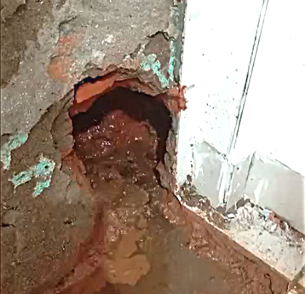 Esgoto da Copasa invade residência no Bethânia. Moradora reclama e pede providência