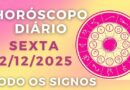 Confira o horóscopo desta sexta-feira, 12 de dezembro de 2025