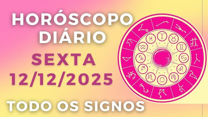 Confira o horóscopo desta sexta-feira, 12 de dezembro de 2025