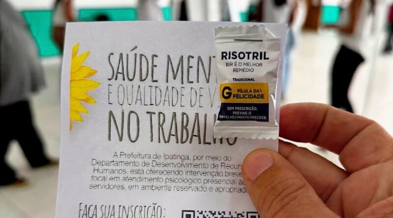 Ipatinga encerra Janeiro Branco com  ação voltada à proteção da saúde mental
