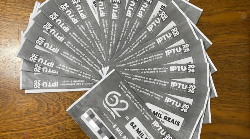 Pós-Carnaval em Timóteo: Contribuintes começam a receber guias de  IPTU 2026