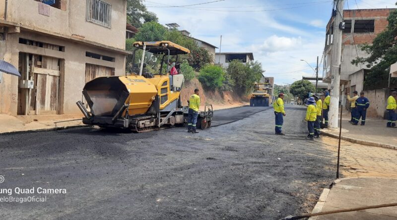 Gestão de Arthur Marquiole avança na infraestrutura e já asfalta mais de 30 ruas em Pingo D’Água