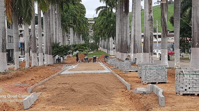 PACOTE DE OBRAS: Praça das Palmeiras é revitalizada em meio a amplo conjunto de obras em Pingo D’água
