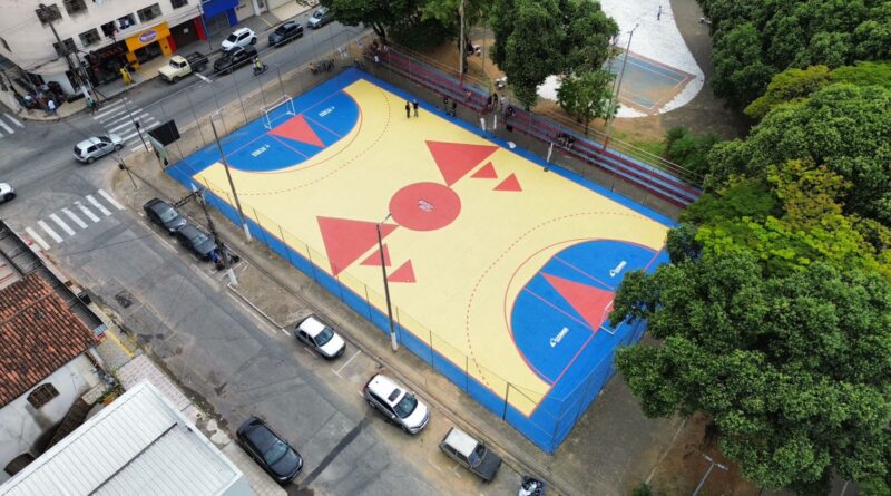 Quadra do bairro Olaria é revitalizada pela Prefeitura de Timóteo com apoio do Minas Urbano