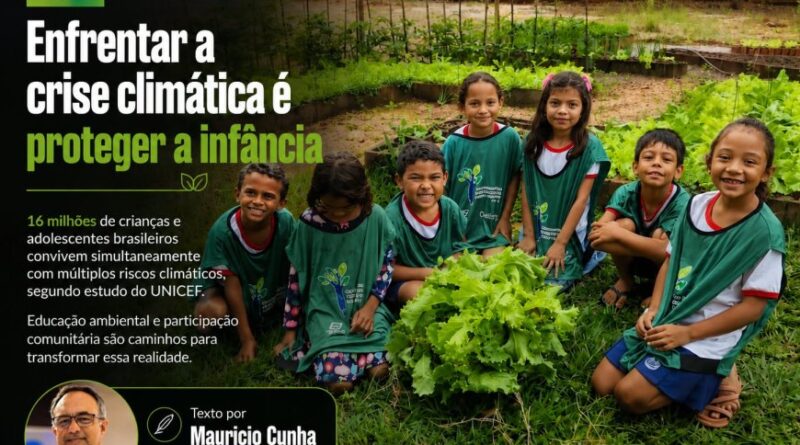 Enfrentar a crise climática é proteger a infância
