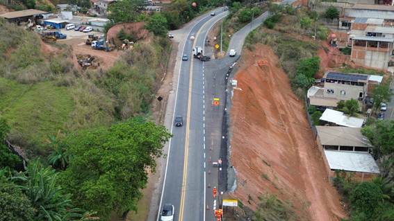Nova 381 realiza intervenções no Trevo Caravelas, em Ipatinga, para ampliar a segurança viária